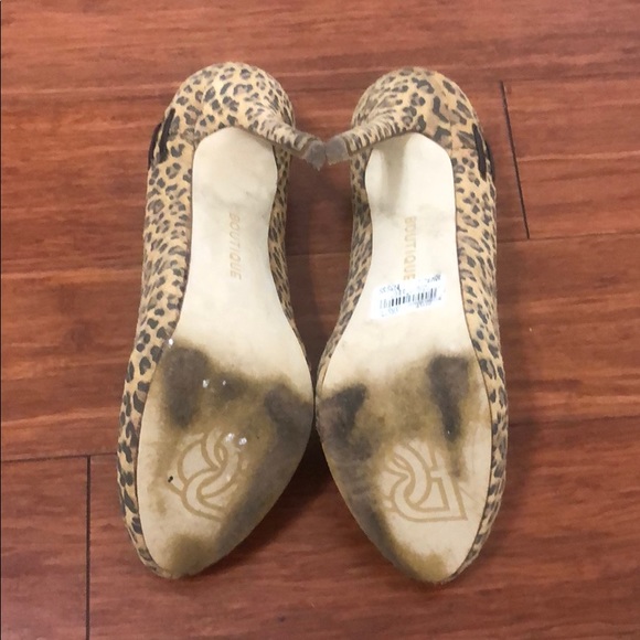 BOUTIQUE NINE CHEETAH PUMPS 6.5M - Picture 2 of 3